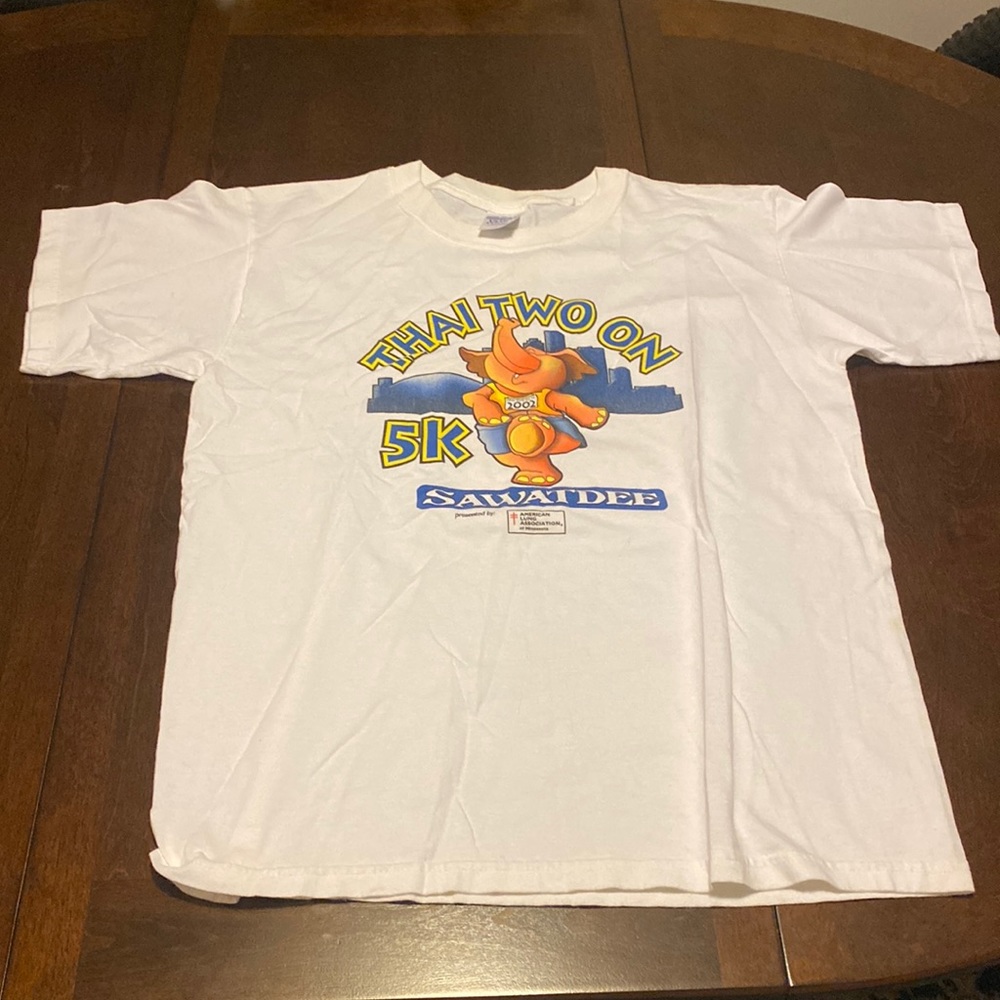 Vintage 2002 Thai Two On 5k Marathon Shirt Men’s Large 10/10 Condition